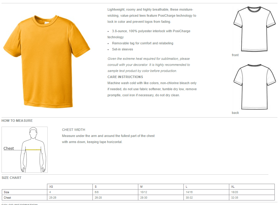 Youth Performance T-Shirt - DR