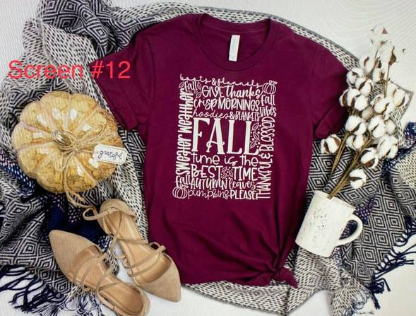 194. Fall Subway Print - White Ink