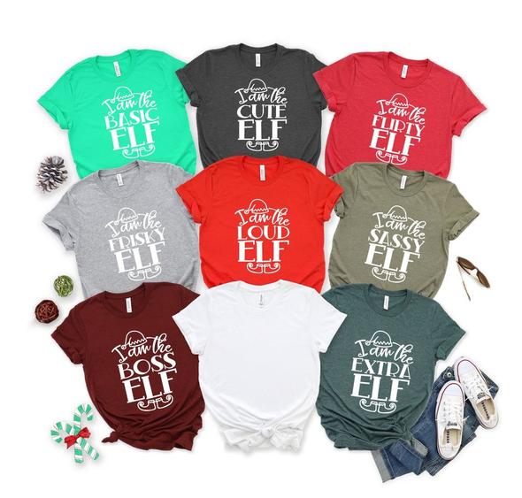 102. Elf Squad Tees - White Ink