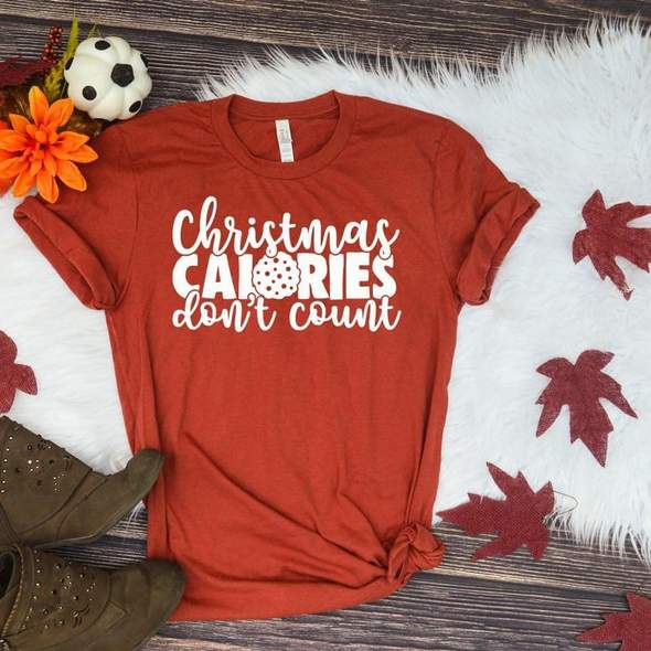 16. Christmas Calories Don't Count - White Ink