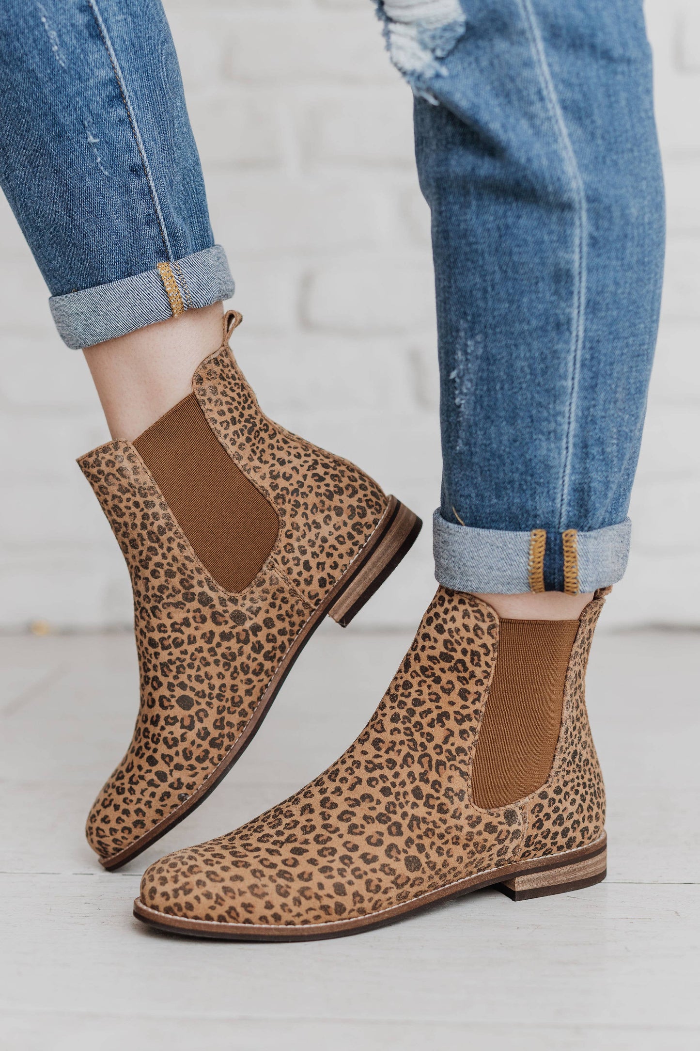 Leopard Chelsea Booties