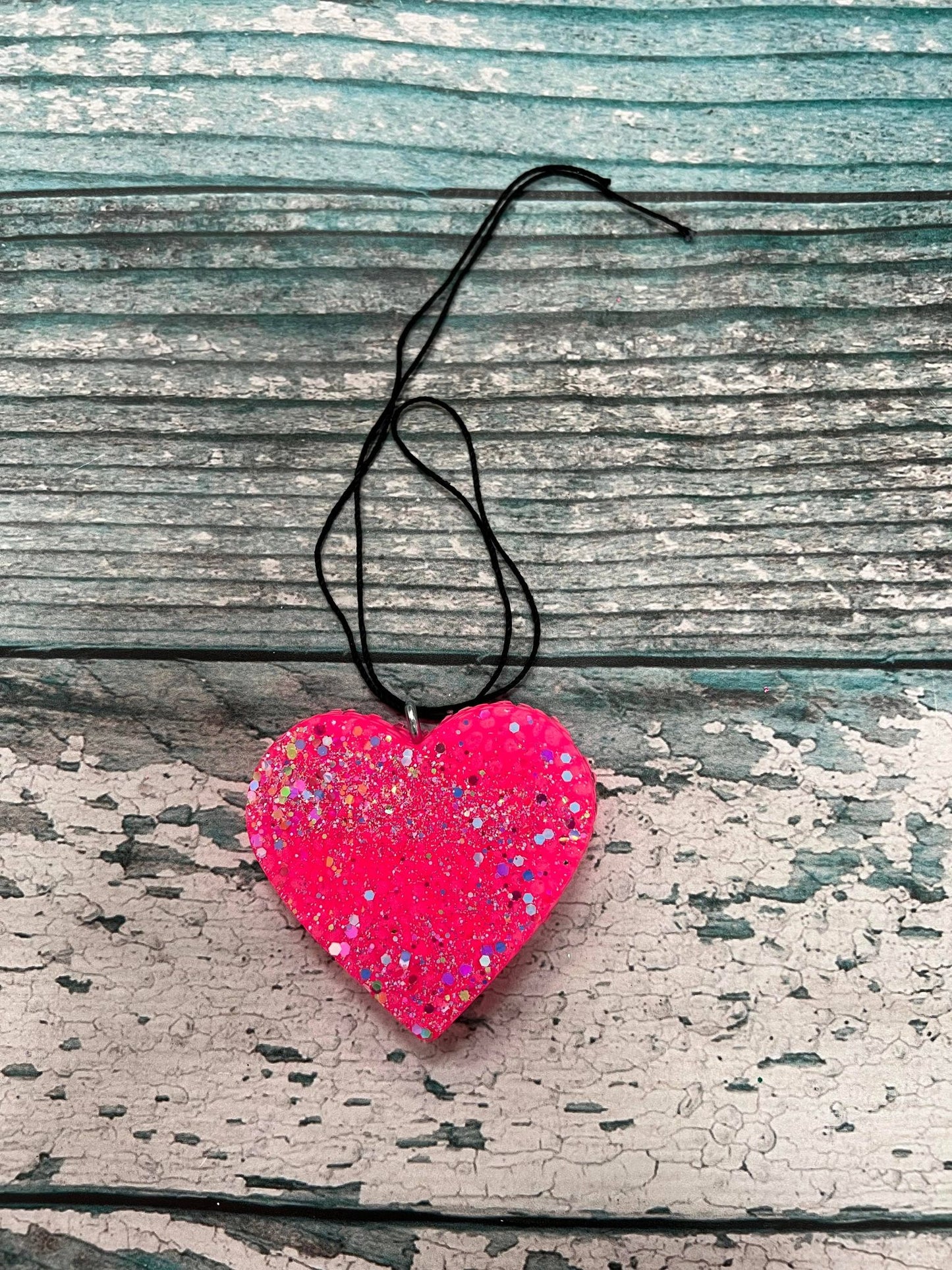 Pink Heart Freshie - Black Forest