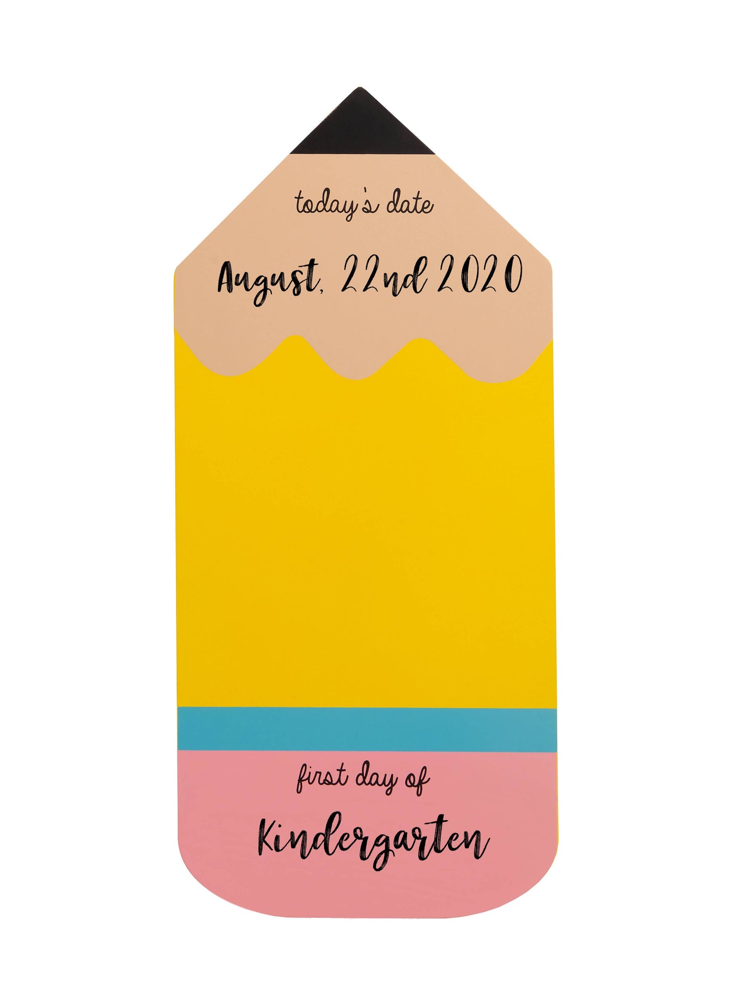 First or Last Day of School Reversible Pencil Handprint Sign