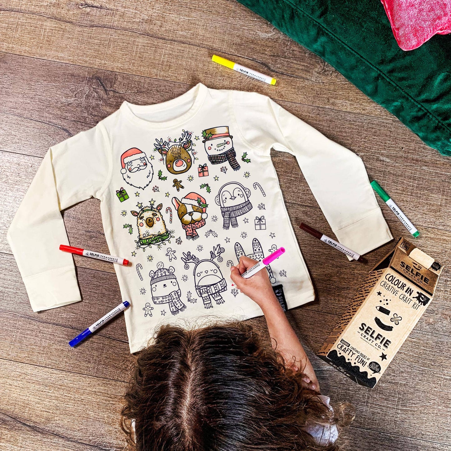 Happy Holiday Kids Colour In Top (NEW Design)