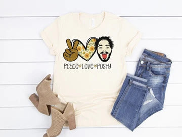 337. Peace Love Posty - Full Color
