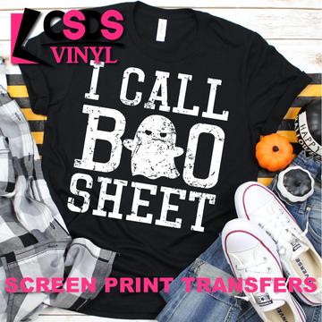 622. I call Boo Sheet- White Ink