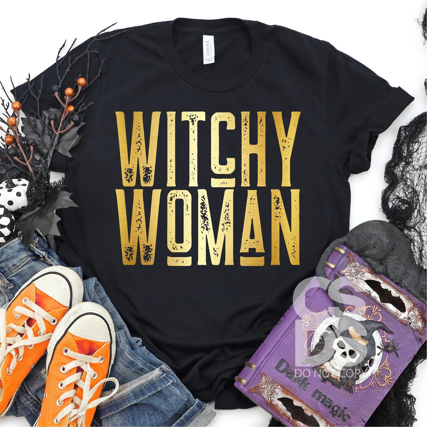516. Witchy Woman - Metallic Gold Ink