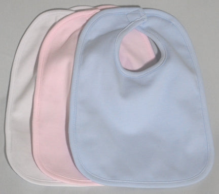 One Ply Infant Sized Cotton Interlock Bib