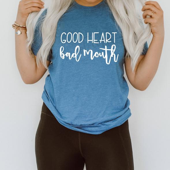 115. Good Heart Bad Mouth - White Ink