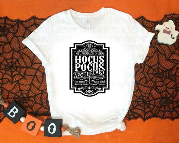 37. Hocus Pocus Apothecary - White Ink