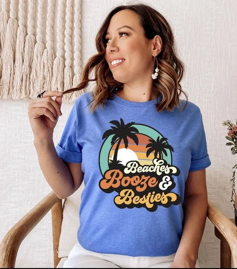 436. Beaches Booze & Besties - Full Color