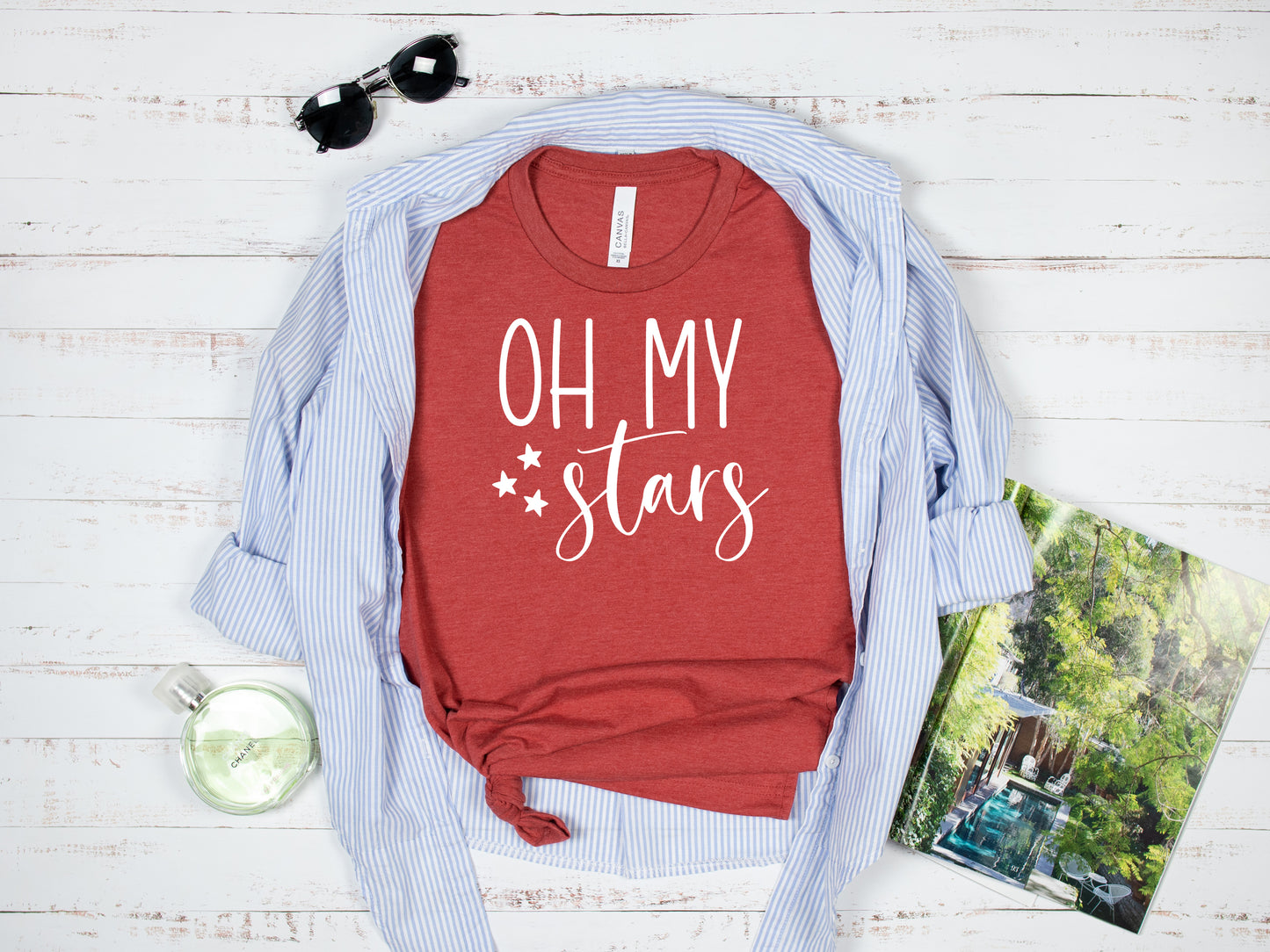 399. Oh My Stars - White Ink
