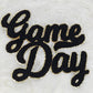 Large Game Day Chenille Iron-on Patch: Orange