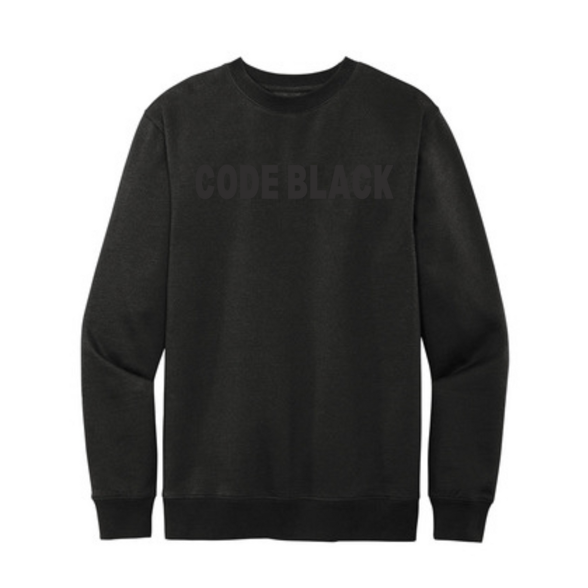 CODE BLACK - FLEECE CREW