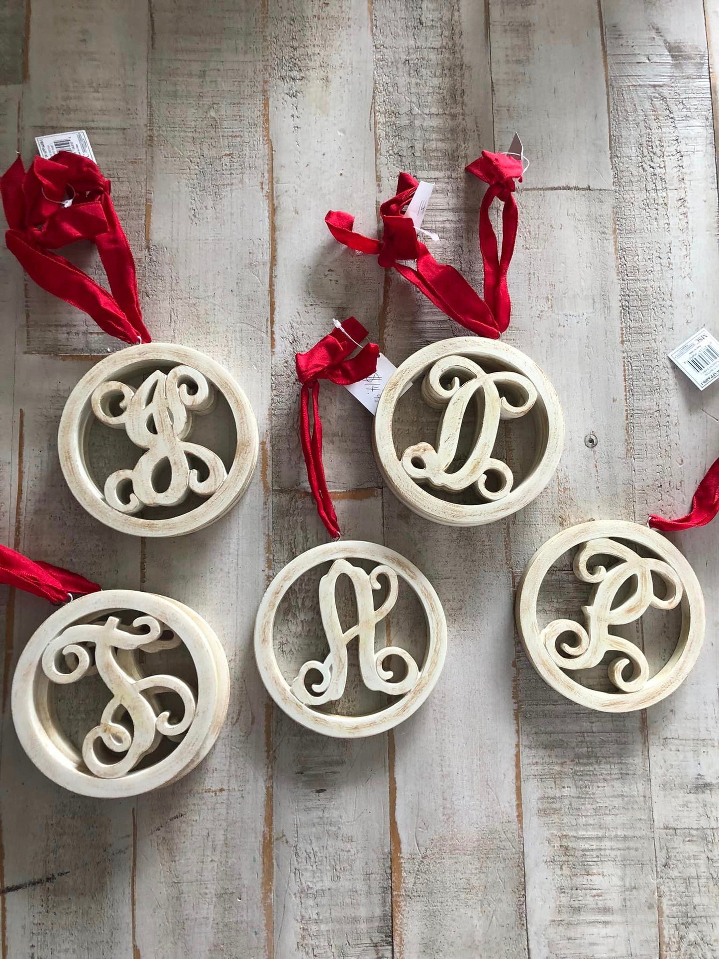 wood initials
