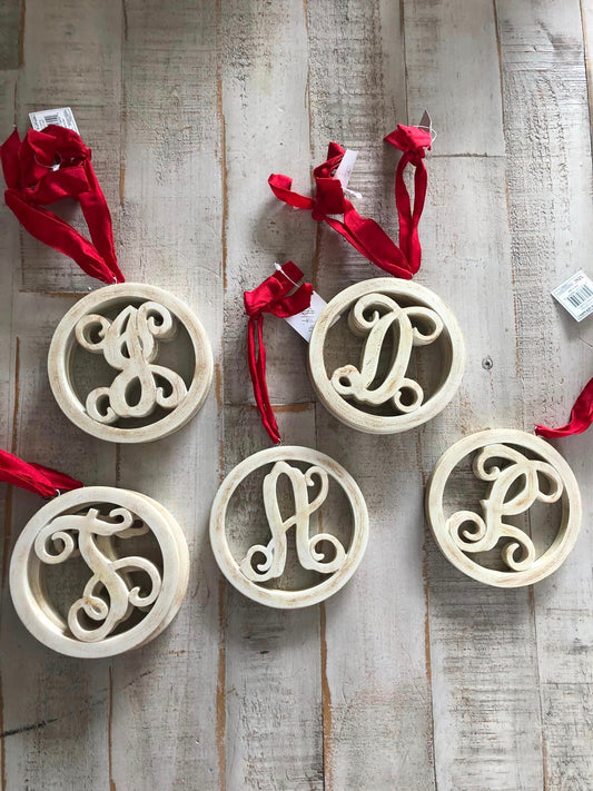 wood initials