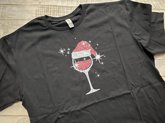 wine tee christmas - xl