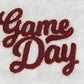 Large Game Day Chenille Iron-on Patch: Orange