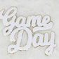 Large Game Day Chenille Iron-on Patch: Orange