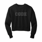 CODE - CROPPED CREW - RHINESTONE