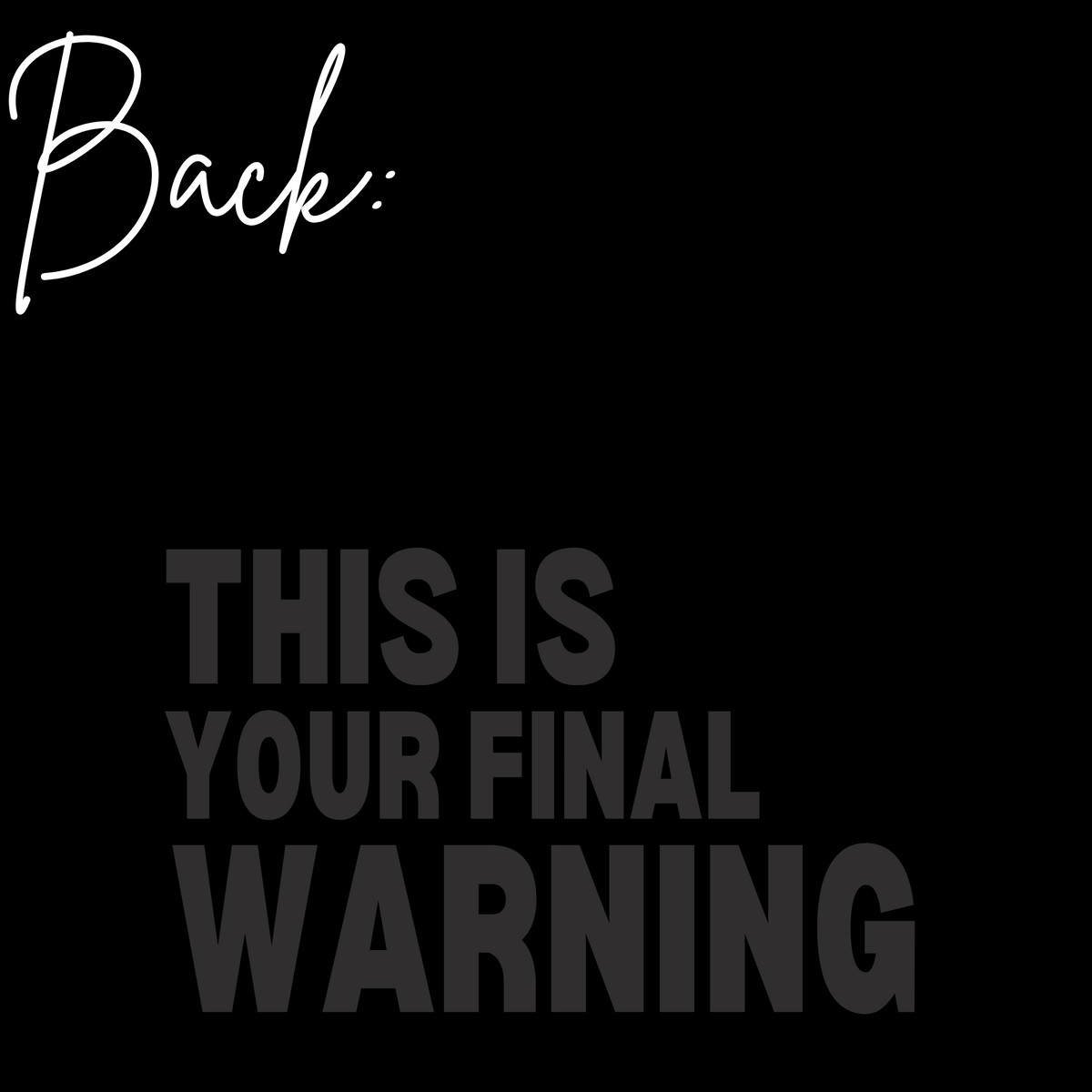 CODE BLACK - CROPPED CREW