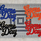 Large Game Day Chenille Iron-on Patch: White