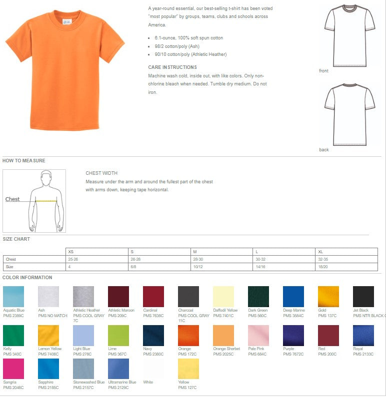 Youth Port & Company Essential Tee