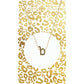 Gold Block Initial Necklace