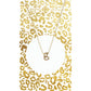 Gold Block Initial Necklace