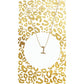 Gold Block Initial Necklace
