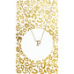 Gold Block Initial Necklace
