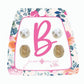 Kid's Gold Initial With Pearl Stud Earring Set