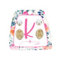 Kid's Gold Initial With Pearl Stud Earring Set