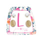 Kid's Gold Initial With Pearl Stud Earring Set