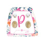 Kid's Gold Initial With Pearl Stud Earring Set