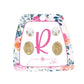 Kid's Gold Initial With Pearl Stud Earring Set