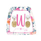Kid's Gold Initial With Pearl Stud Earring Set