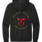 Hoodie - Black - Skull Gold/Red