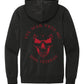 Hoodie - Black - Skull all Red