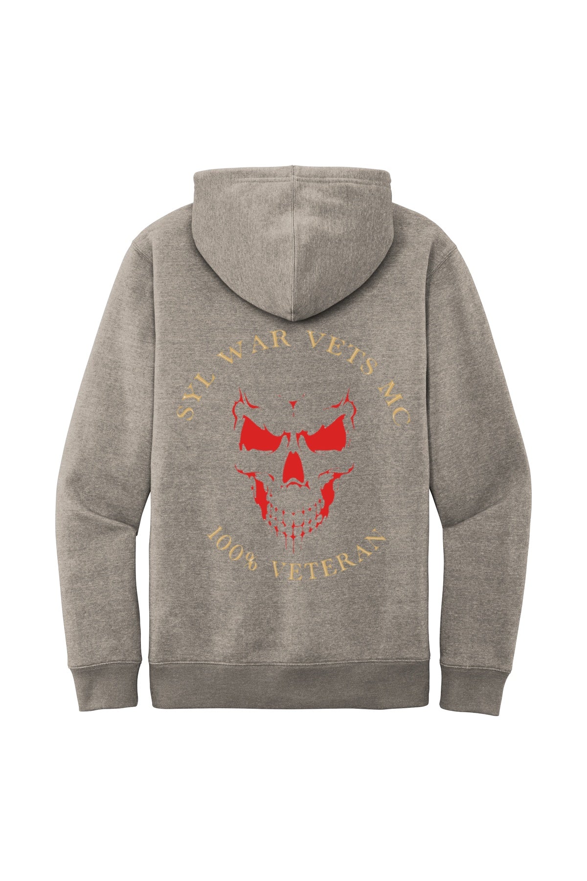 Grey- Skull Gold/Red