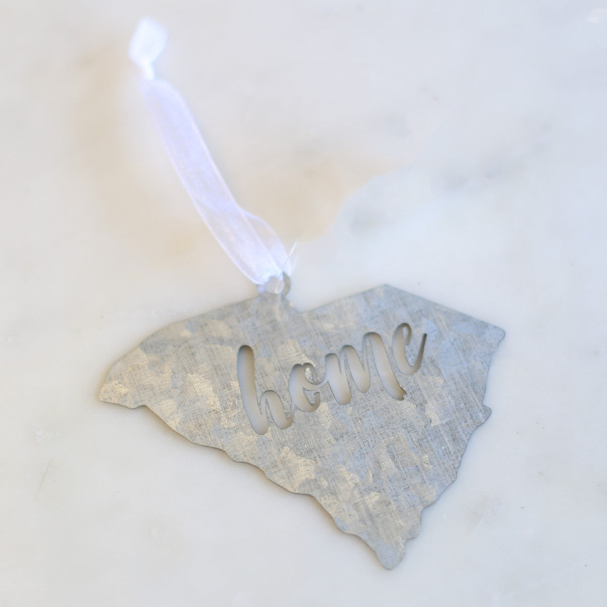 Galvanized South Carolina Home Ornament