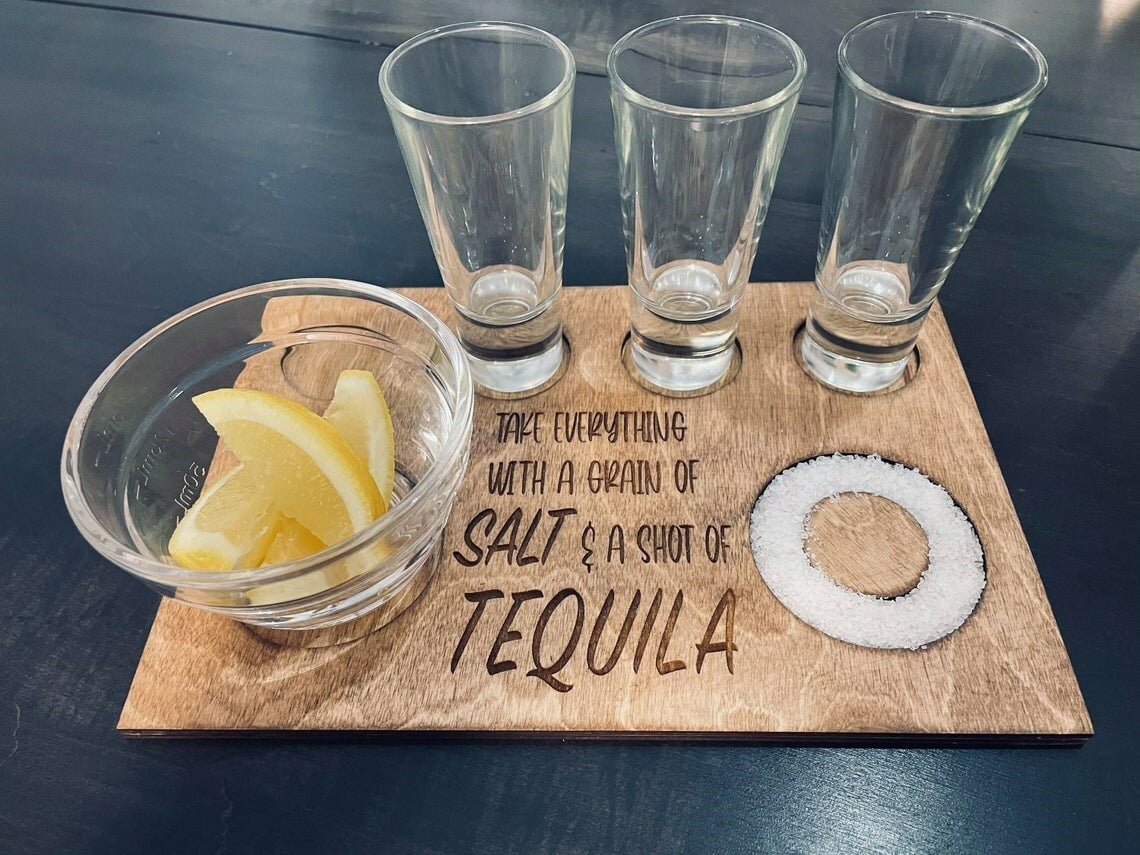 Salt & Tequila Shot Trays