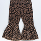 Lina Pleated Bell Bottoms - Leopard