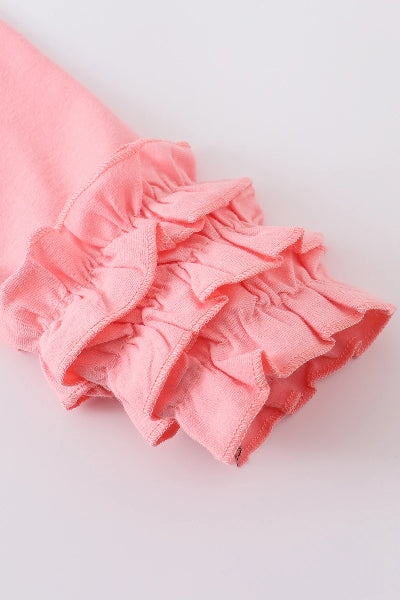 Pink Christmas Tree Icing sleeve shirt