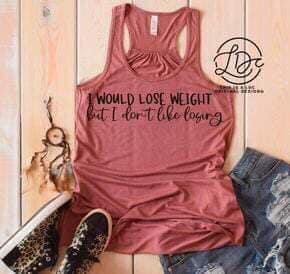 672. I'd lose weight but I don't like losing - Black Ink