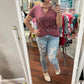 HIGH RISE DESTROYED SHARK HEM SKINNY - Judy Blue