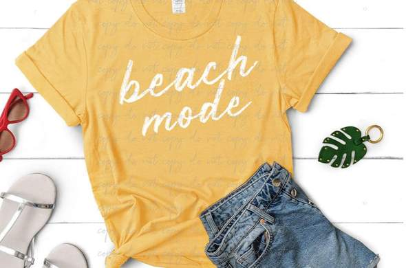 191. Beach Mode - White Ink