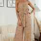 Strapless Wide Leg Jumpsuit