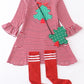 Red Stripe Christmas Tree 3pc