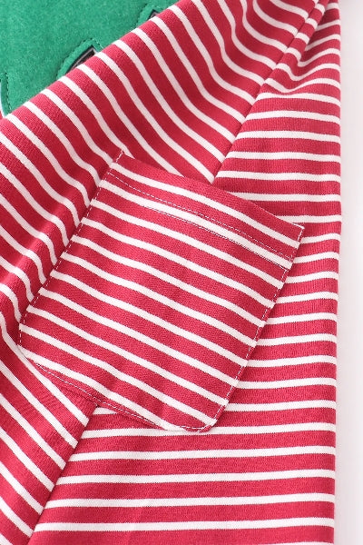 Red Stripe Christmas Tree 3pc
